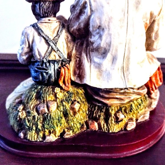 Always Time for Fishing! Man & Boy ~ Marlow Collection Resin Figurine, Wood Base - Picture 10 of 14